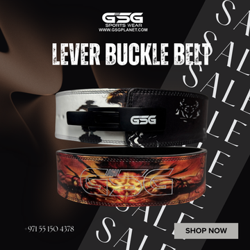 GSG Monochrome Leather Weightlifting Belt