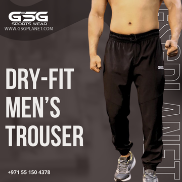 Dry-Fit Men’s Trouser - Medium Fit Black