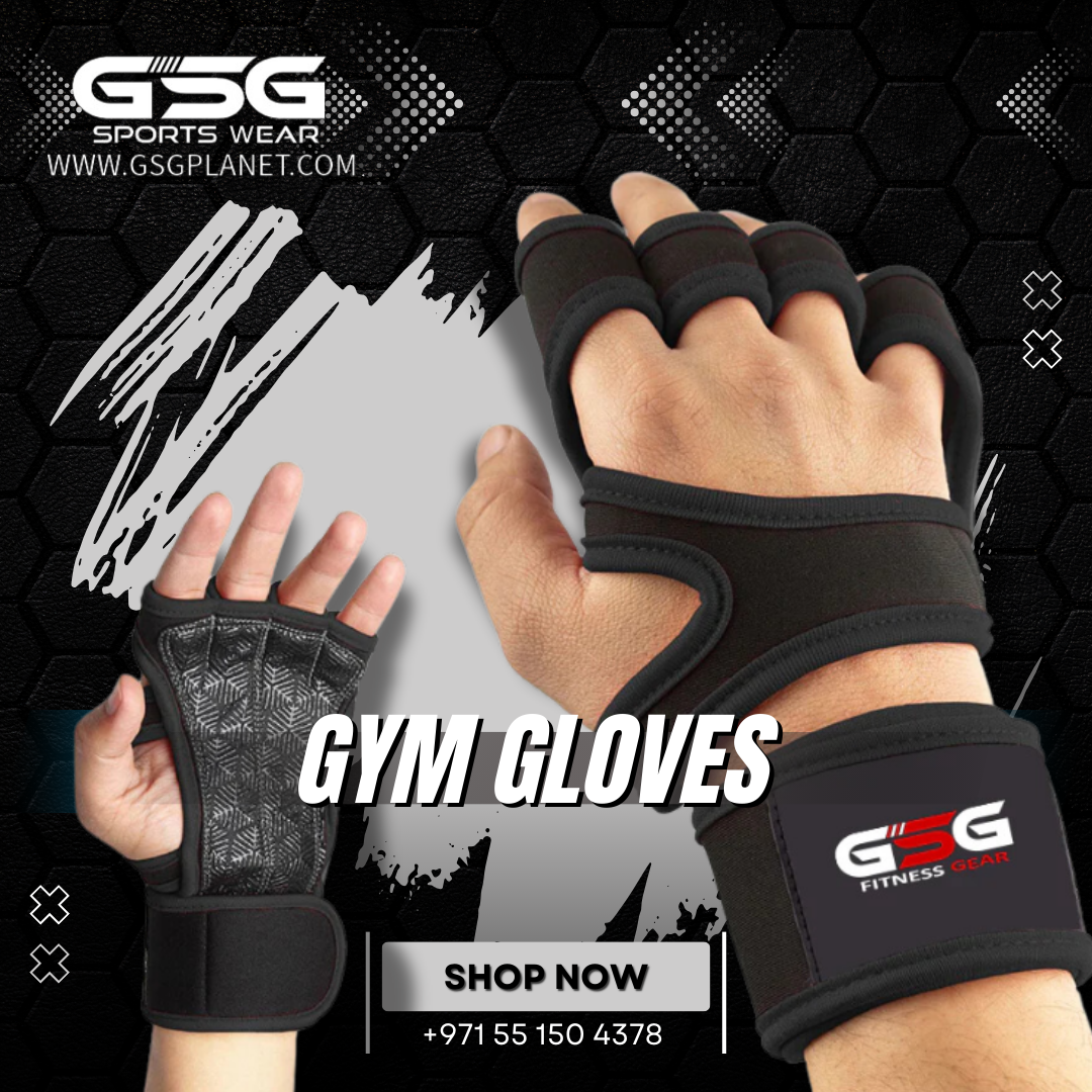 Fitness Workout Gloves - Plain Black