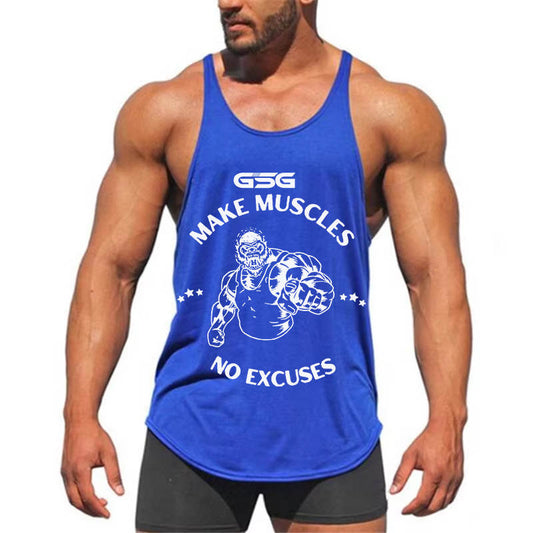 Mens Gym Stringer Vest - Moisture-Wicking