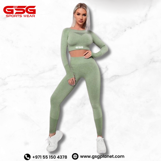 GSG 2pcs lighting green Workout Sets