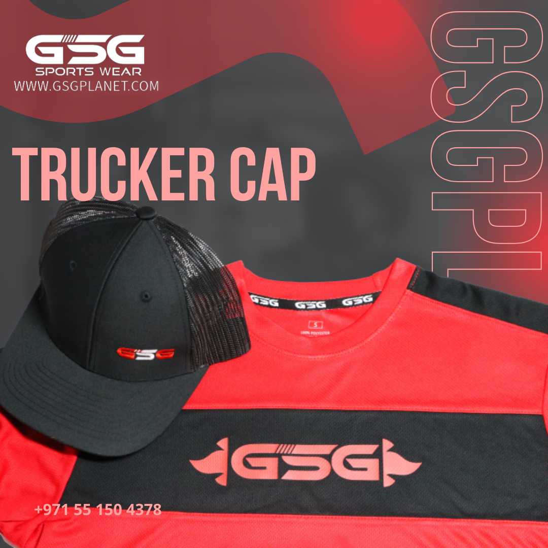 GSG Trucker Cap Black and Red