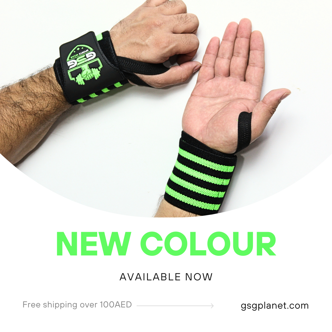 Gym Workout Wrist Strap - NEON gsgplanet