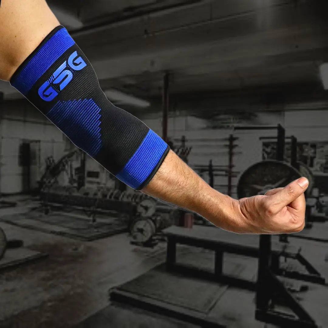 GSG Elbow Support - Tennis Elbow Brace, Elbow Compression Sleeve & Pads for Workouts gsgplanet