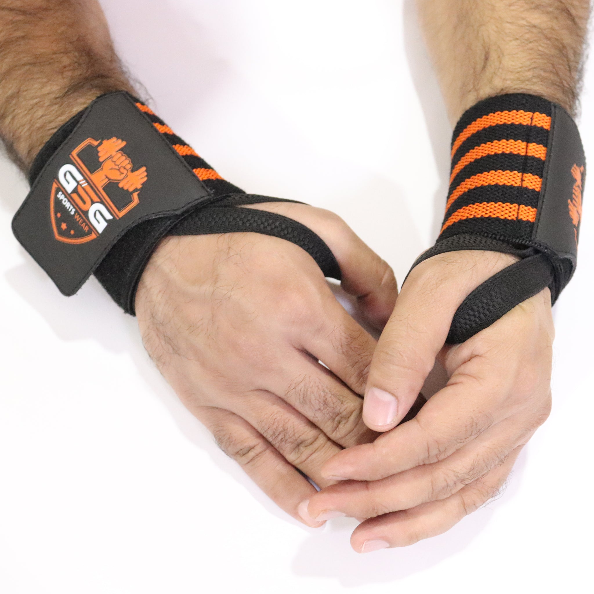 Gym Workout Wrist Strap - ORANGE gsgplanet