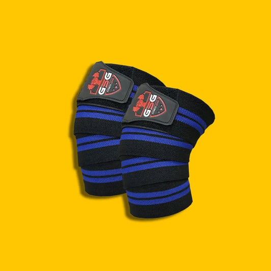 Knee Wraps for Weightlifting - DARK BLUE gsgplanet