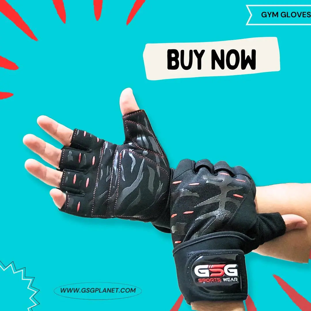 Leather Gym Gloves with Wrist Support - gsgplanet