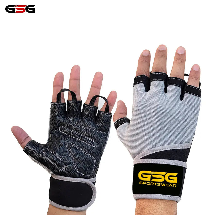 Weightlifting Gym Gloves - Grey gsgplanet