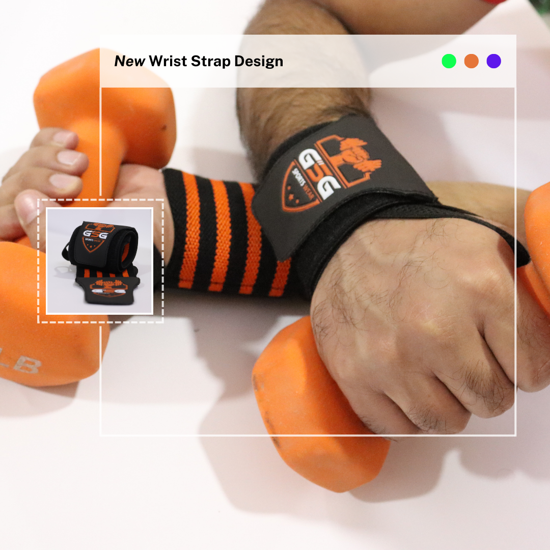 Gym Workout Wrist Strap - ORANGE gsgplanet