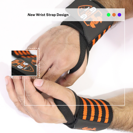 Gym Workout Wrist Strap - ORANGE gsgplanet